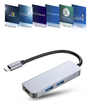 Compatible con el tipo de concentrador USB 3.0 4K HD