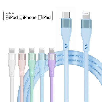 Los mejores cables de carga certificados Mfi del cable USB del cargador del iPhone de Apple Lightning